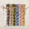 Set of OwlForest Hand-Dyed Threads for the “Snail Houses. Lilies of the Valley” Chart (DMC)