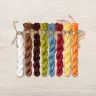 Set of OwlForest Hand-Dyed Threads for the “The Fox Portrait” Chart (DMC)