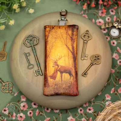 “Forest Deer” Key Case