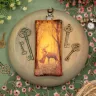 “Forest Deer” Key Case