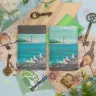 “The Cape of Free Seagull” Leather Cardholder