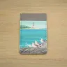 “The Cape of Free Seagull” Leather Cardholder