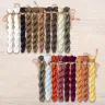 Set of OwlForest Hand-Dyed Threads for the “Moth Waltz” Chart (Thread Trade n.a. Kirov)