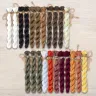 Set of OwlForest Hand-Dyed Threads for the “Moth Waltz” Chart (Thread Trade n.a. Kirov)