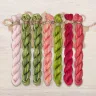Set of OwlForest Hand-Dyed Threads for the “Camellia” Chart (Thread Trade n.a. Kirov)