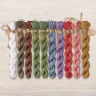 Set of OwlForest Hand-Dyed Threads for the “Courtyard with a Fountain” (DMC) 