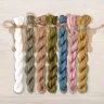 Set of OwlForest Hand-Dyed Threads for the “Snail Houses. Lilies of the Valley” Chart  (Thread Trade n.a. Kirov)
