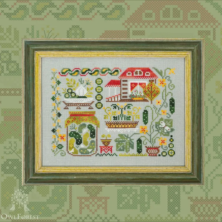 Embroidery kit “Harvest Season. Cucumbers”