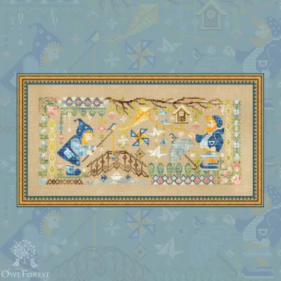 Digital embroidery chart “Gnome Studio. Origami”