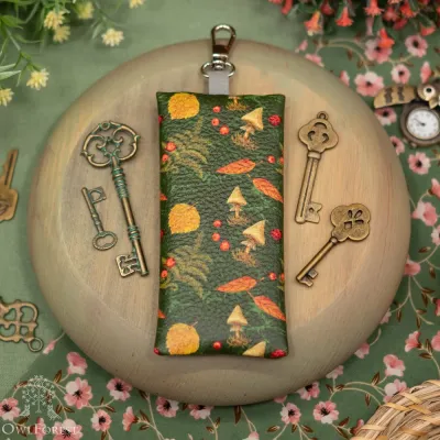 “Mushrooms and Ladybugs” Key Case