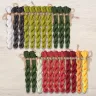 Set of OwlForest Hand-Dyed Threads for the “Watermelon Alphabet” Chart RU (DMC)