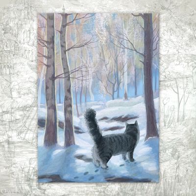 “Forest Cat” Postcard
