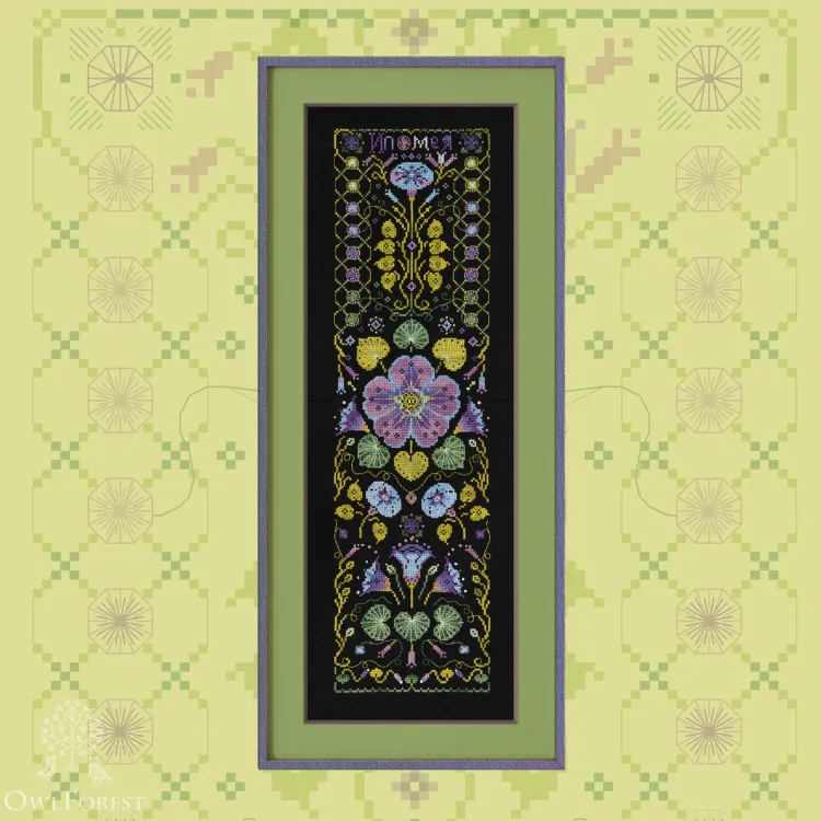 Printed embroidery chart “Ipomoea”