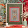 Printed embroidery chart “Fiery Nasturtium”