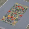 Printed embroidery chart “Fiery Nasturtium”