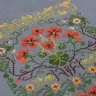 Printed embroidery chart “Fiery Nasturtium”