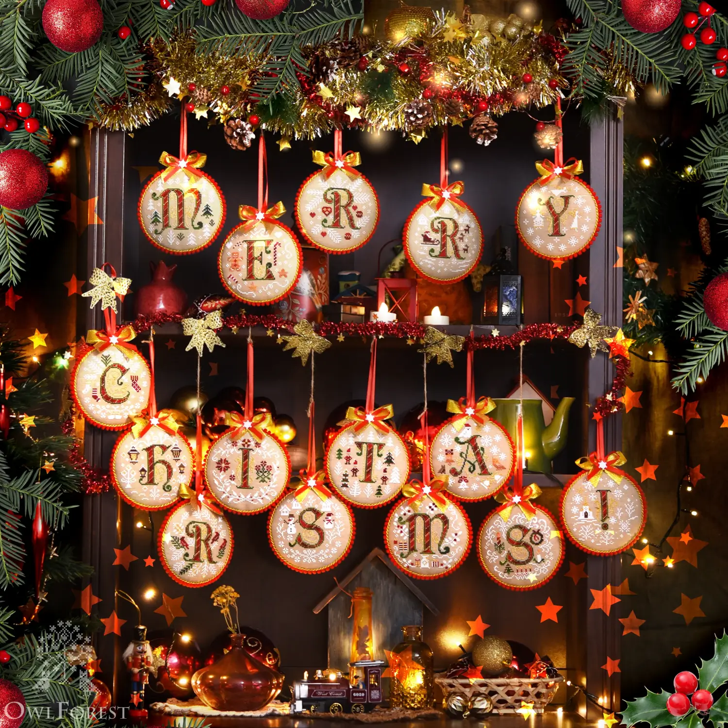 Booklet of the Embroidery Charts “Merry Christmas!” – Owlforest