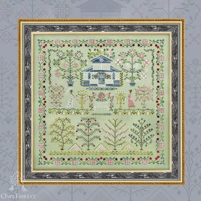 Digital embroidery chart “Cherry Orchard”