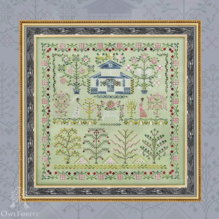 Digital embroidery chart “Cherry Orchard”