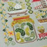 Printed embroidery chart “Harvest Season. Cucumbers”