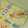 Printed embroidery chart “Bright Beetles”