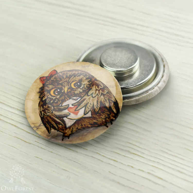 Magnet Needle Minder “Owl embroiderer”