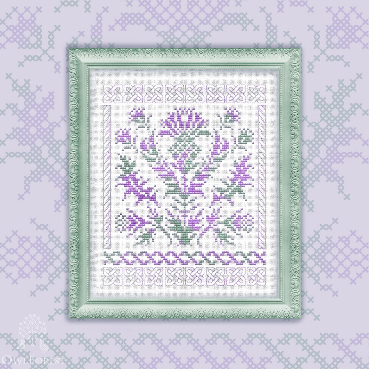 Free embroidery digital chart “Thistle”