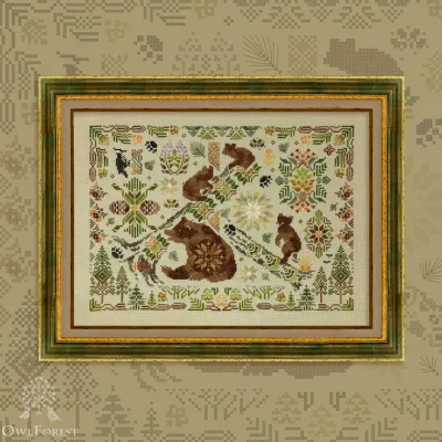 Embroidery kit “Bear Forest”