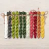 Set of OwlForest Hand-Dyed Threads for the “Watermelon Alphabet” Chart  RU (Thread Trade n.a. Kirov)