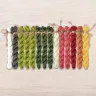 Set of OwlForest Hand-Dyed Threads for the “Watermelon Alphabet” Chart  RU (Thread Trade n.a. Kirov)