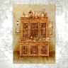 “Book-case with Butterflies” Postcard
