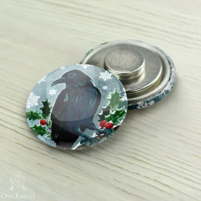 Magnet Needle Minder “Winter raven”