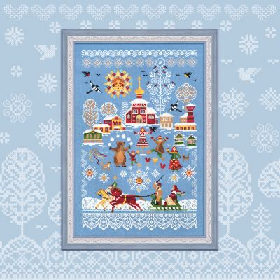 Digital embroidery chart “Farewell to Winter or Maslenitsa”