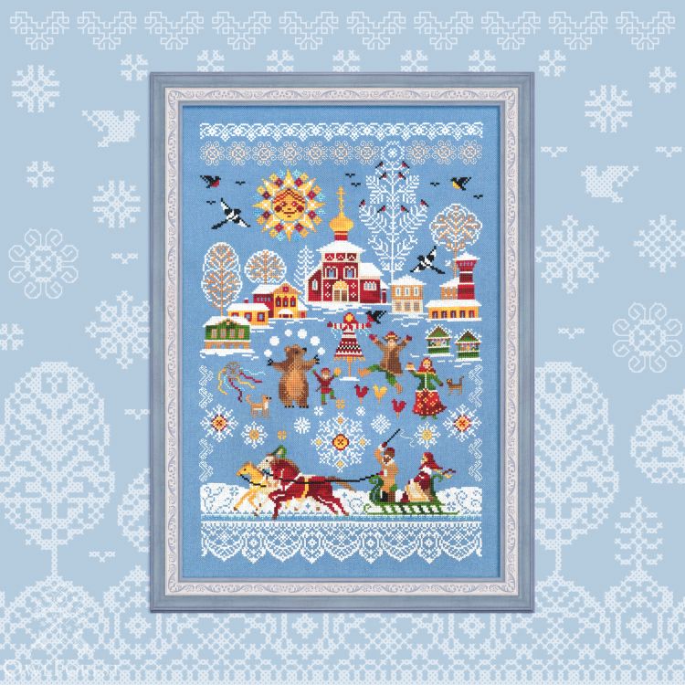 Digital embroidery chart “Farewell to Winter or Maslenitsa”
