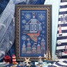 Digital embroidery chart “Flying Ship. Night”