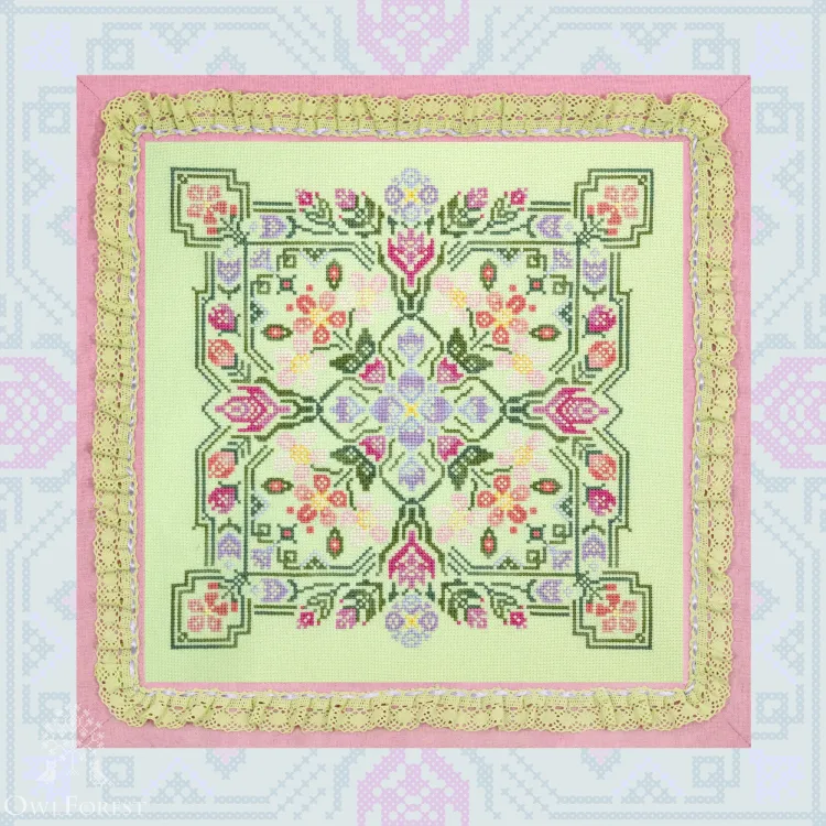Printed embroidery chart “Flowering May”