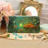 “River Druid” Leather Zipper Pouch