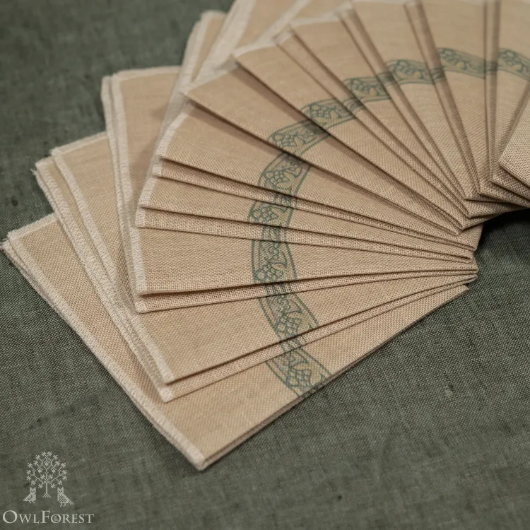 Set of printed fabric pieces “Russian-style Border”