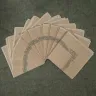 Set of printed fabric pieces “Russian-style Border”