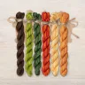 Set of OwlForest Hand-Dyed Threads for the “Fiery Nasturtium” Chart (Thread Trade n.a. Kirov)
