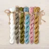 Set of OwlForest Hand-Dyed Threads for the “Snail Houses. Forget-me-nots” Chart  (Thread Trade n.a. Kirov)