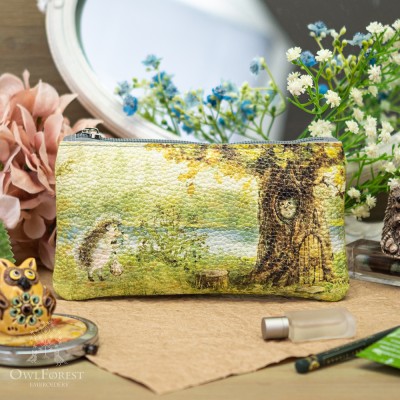 “Oak on the River Bank” Zipper Pouch