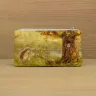 “Oak on the River Bank” Leather Zipper Pouch