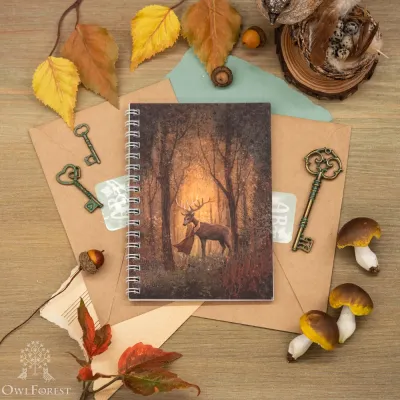“Forest Deer” A6 Scribbling Pad