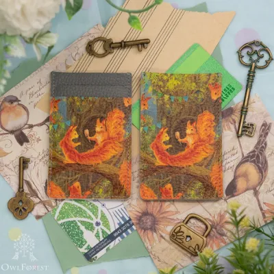 “Beauty Saloon” Leather Cardholder