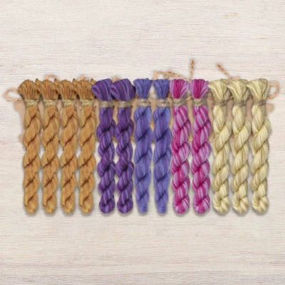 Set of OwlForest Hand-Dyed Threads for the “Eastern Tale” (DMC) 
