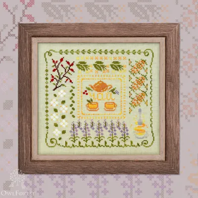 Printed embroidery chart “Summer Triptych. Tea”