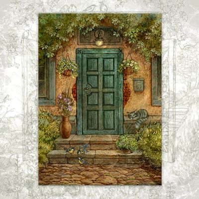 “Doorstep” Postcard