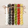 Set of OwlForest Hand-Dyed Threads for the “Dashing Beetle” Chart (Thread Trade n.a. Kirov)