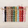 Set of OwlForest Hand-Dyed Threads for the “Hedgehog Meadow” Chart (DMC)